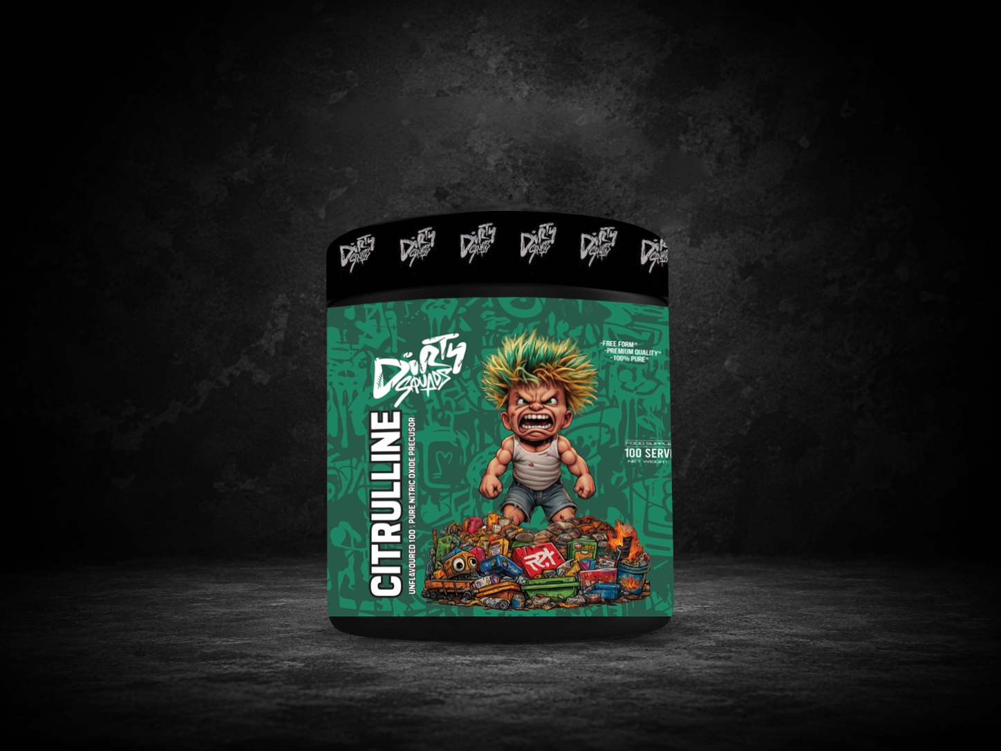 Dirty Squads L-Citrulline Malate Pure 300g – Congestion Intense & Afflux Sanguin