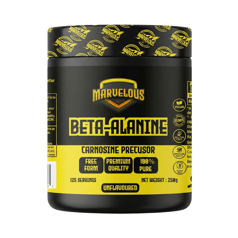 Marvelous Bêta-Alanine Black & Yellow Edition 300g – Endurance & Résistance à la Fatigue