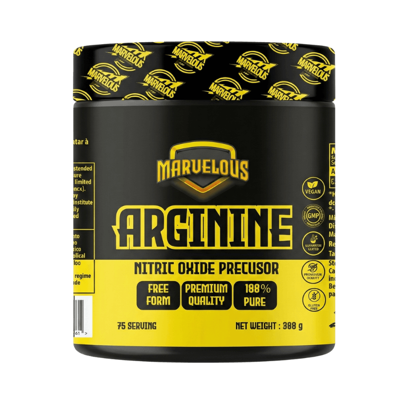 Marvelous L-Arginine Black & Yellow Edition 300g – Pompe Vasculaire & Oxyde Nitrique
