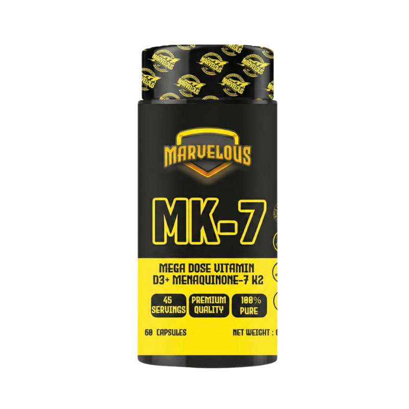 Marvelous Vitamine D3 + K2 MK7 90 Gélules – Fixation du Calcium Santé Osseuse & Immunité
