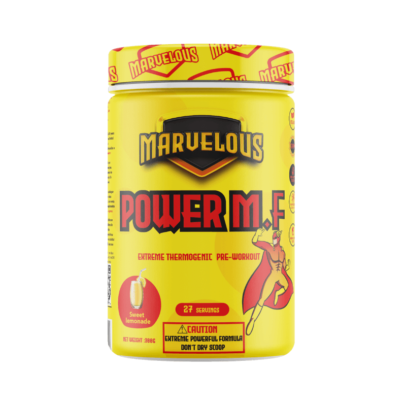 Marvelous POWER M.F Pre-Workout Extrême 300g – 350mg Caféine Congestion & Focus