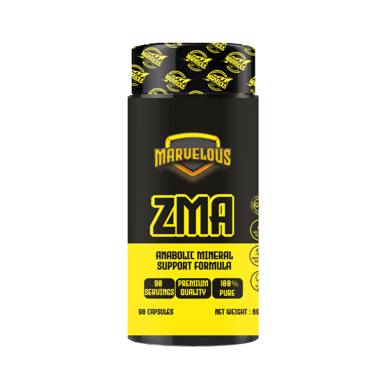 Marvelous ZMA Advanced Formule Nuit 90 Gélules – Zinc Magnésium B6 Récupération Nocturne Profonde