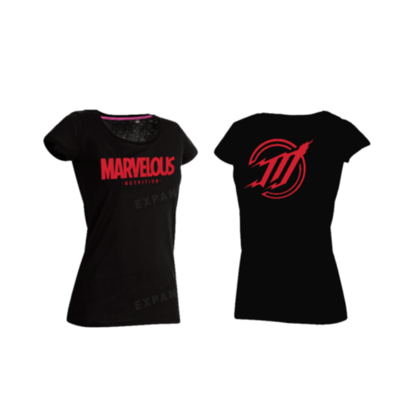 T-Shirt Marvelous Nutrition Femme – Coupe Athlétique Coton Premium