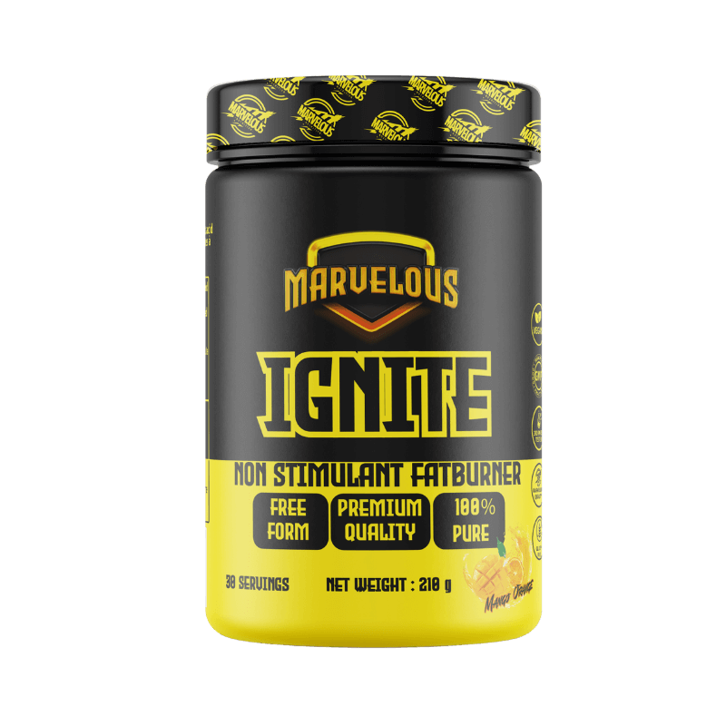 NutriFitness Ignite Burn Thermogenic Pre-Workout 210g Orange Mangue – Énergie Focus & Brûleur