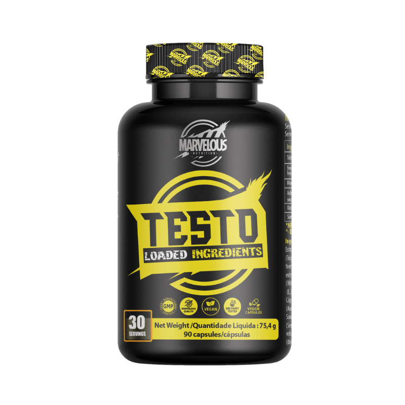 Marvelous Testo Booster Anabolique Naturel 90 Gélules – Vigueur Force & Vitalité