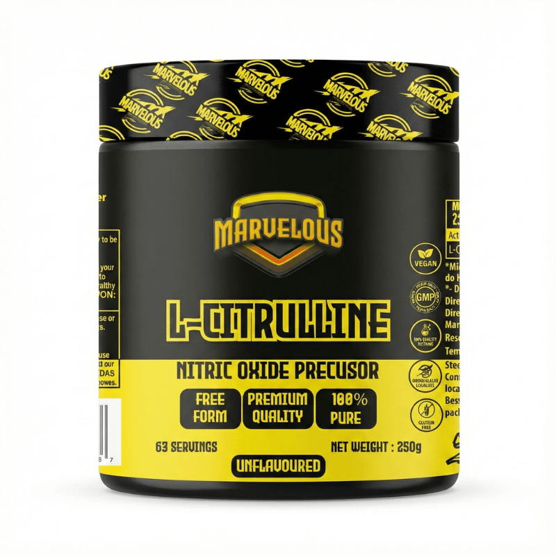 Marvelous Citrulline Malate Black & Yellow Edition 300g – Congestion & Oxygénation Musculaire