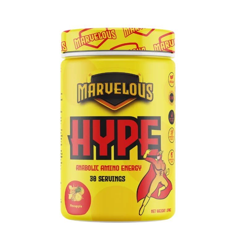 Marvelous Hype Amino EAA + Électrolytes 270g – Prévention du Catabolisme & Endurance Musculaire