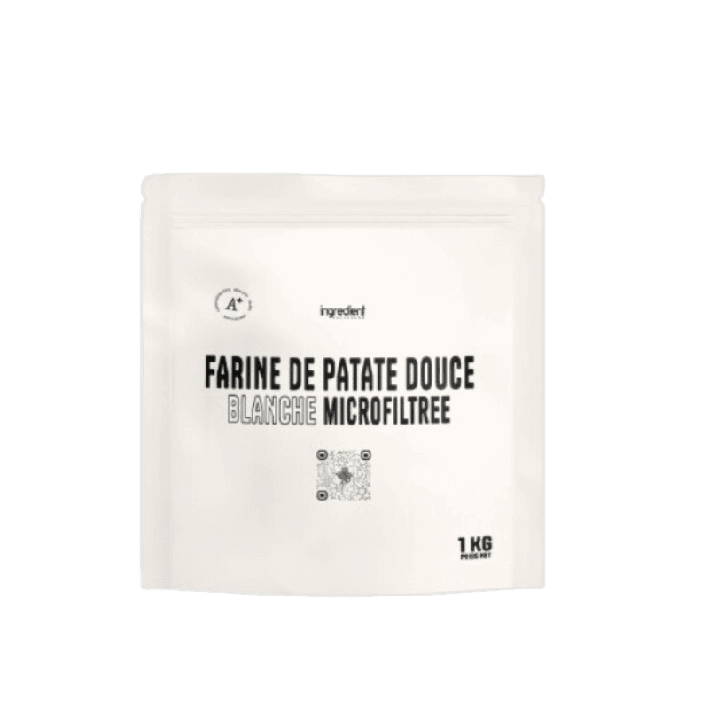Ingredients Farine de Patate Douce 1kg – Glucides Sains à Index Glycémique Modéré Sans Gluten
