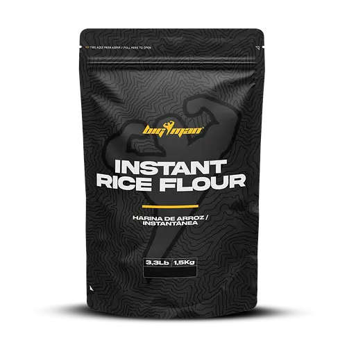 Bigman Farine de Riz Précuite 1.5kg – Digestion Ultra-Rapide et Glucides Purs pour Sportifs