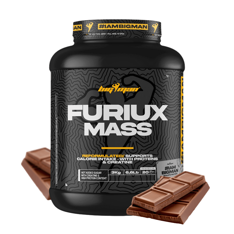 Bigman Furiux Mass Gainer 3kg – Ratio Protéines Glucides Idéal pour Prise de Poids Rapide