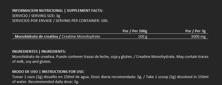 CREATINE POUDRE 90G