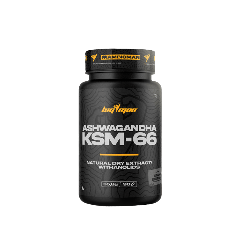 Bigman Ashwagandha KSM-66® Pure 600mg 60 Gélules – Gestion du Stress & Équilibre Hormonal