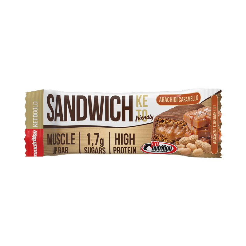 Pronutrition Sandwich Keto Bar 55g – Biscuit Protéiné Faible en Glucides